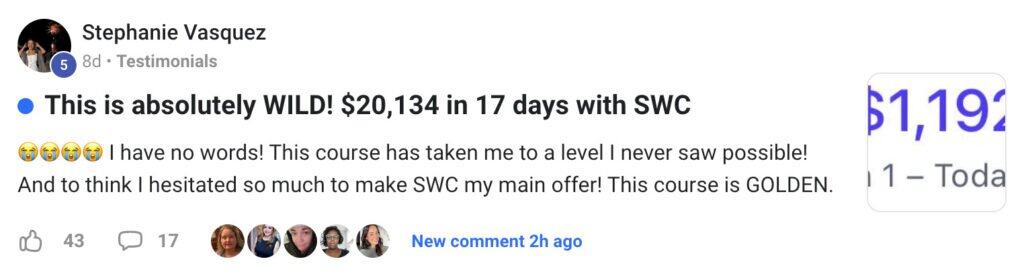 Selling with Confidence student testimonial
