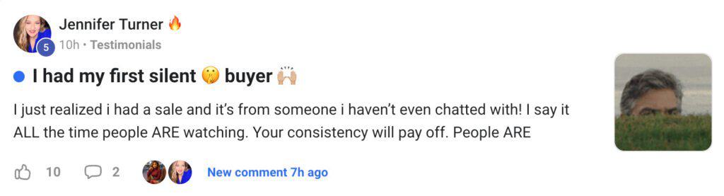 Selling with Confidence student testimonial