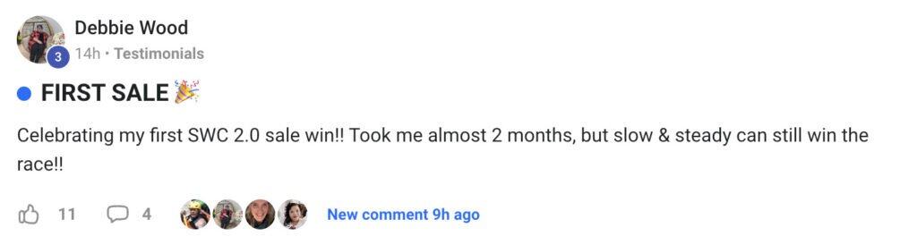 Selling with Confidence student testimonial